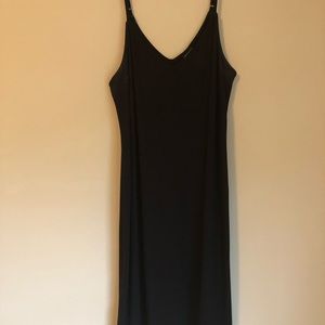 Torrid black Ribbed knit slip dress size 2
